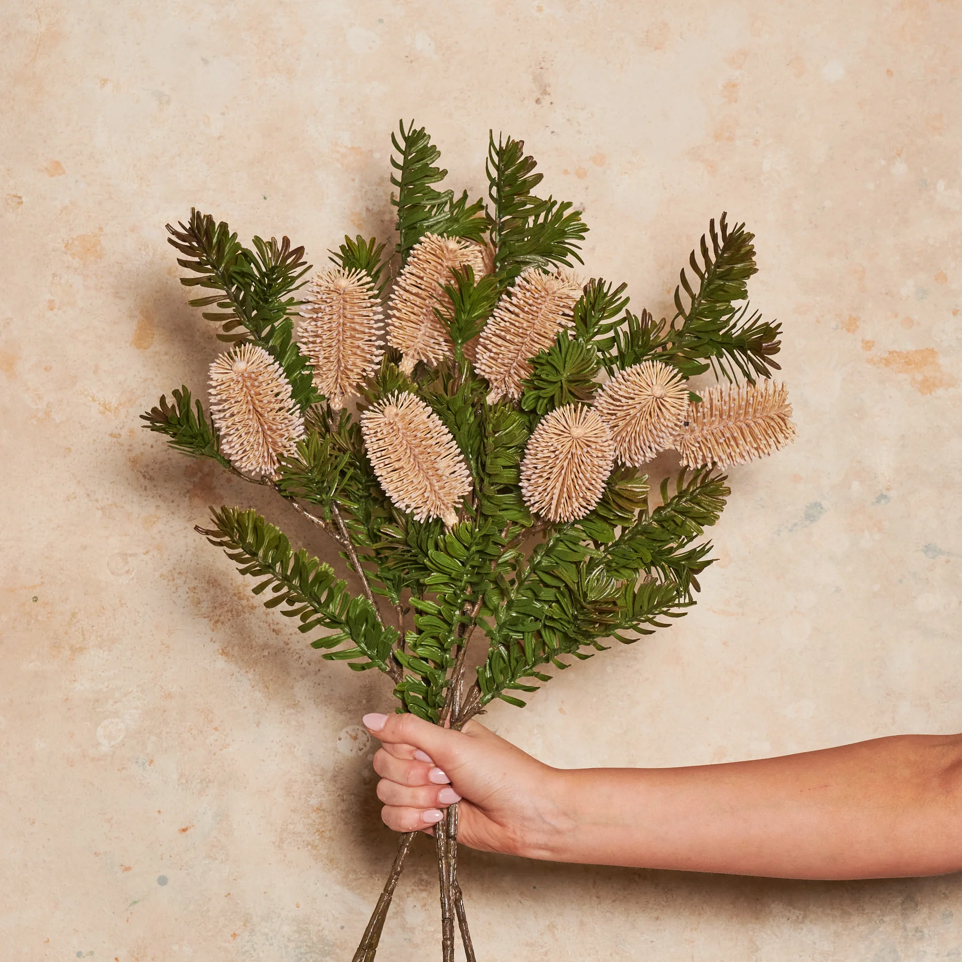 Banksia Spray Real Touch Flower Stem - Image 16