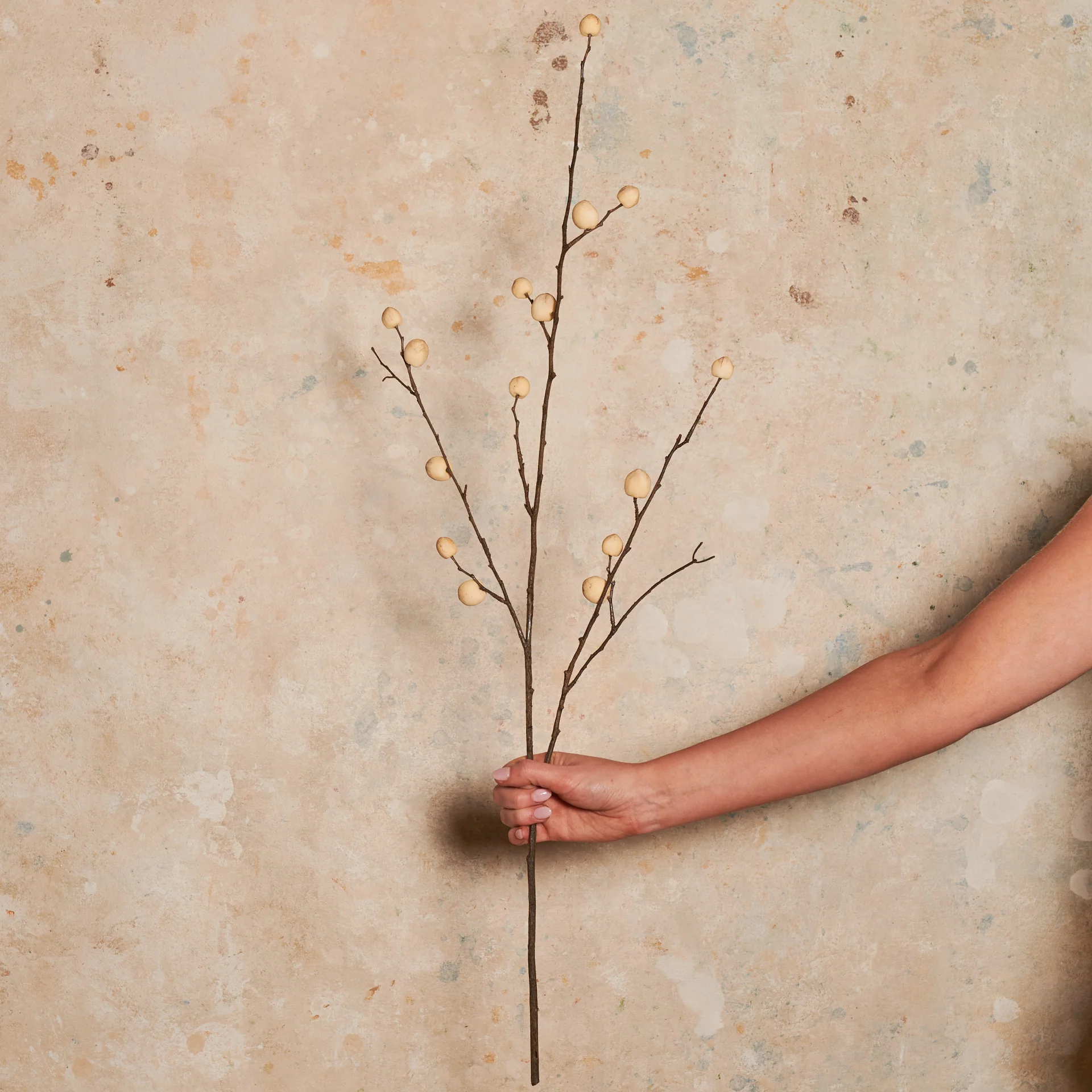 Berry Pod Dried Look Branch Real Touch Stem - Image 2