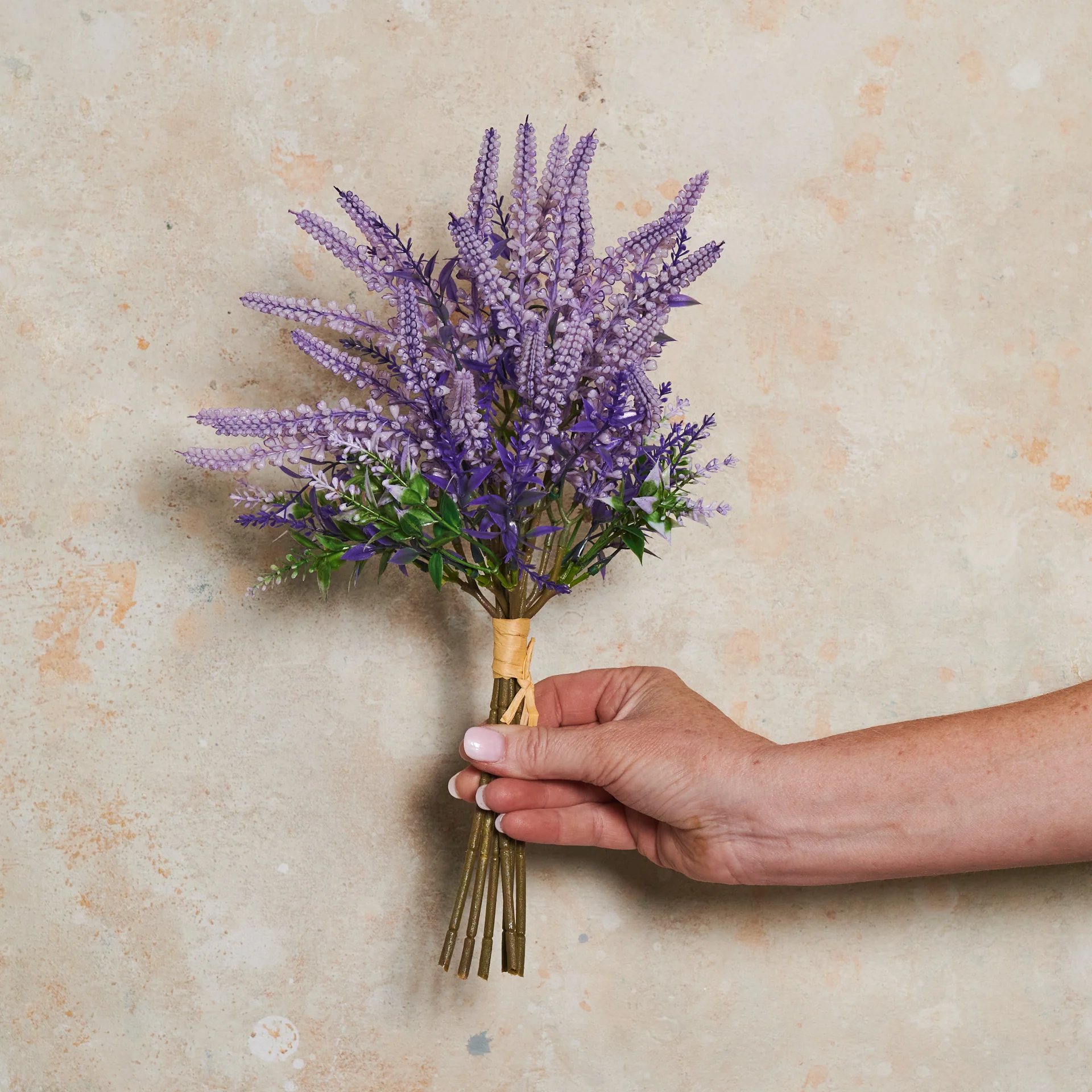 Lavender Bunch Real Touch Flower Stem - Image 2