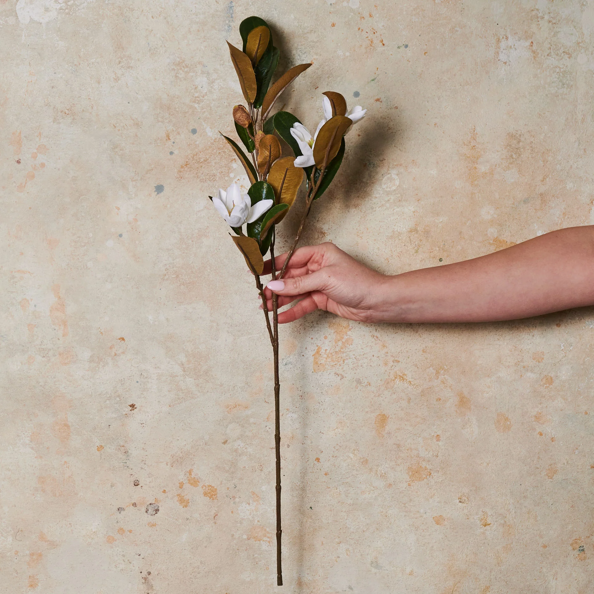 Magnolia Pearl Real Touch Flower Stem - Image 3