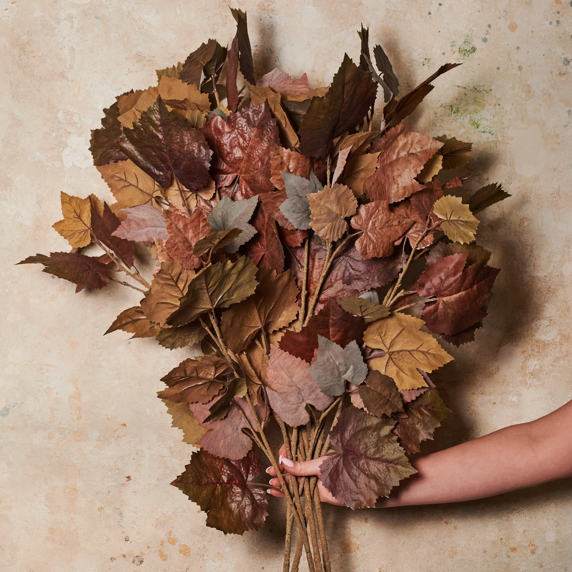 Maple Leaf Spray Real Touch Flower Stem - Image 2