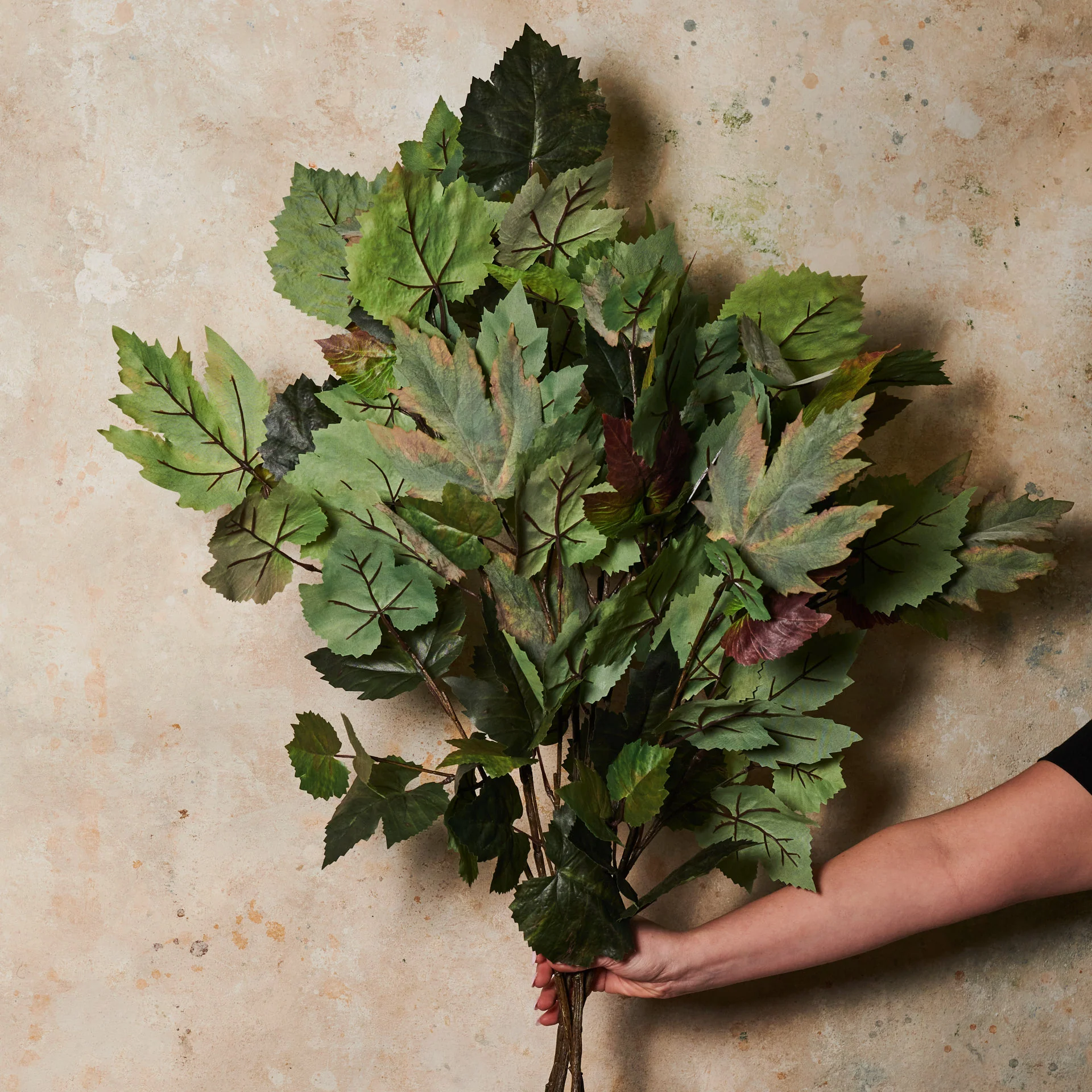 Maple Leaf Spray Real Touch Flower Stem - Image 3