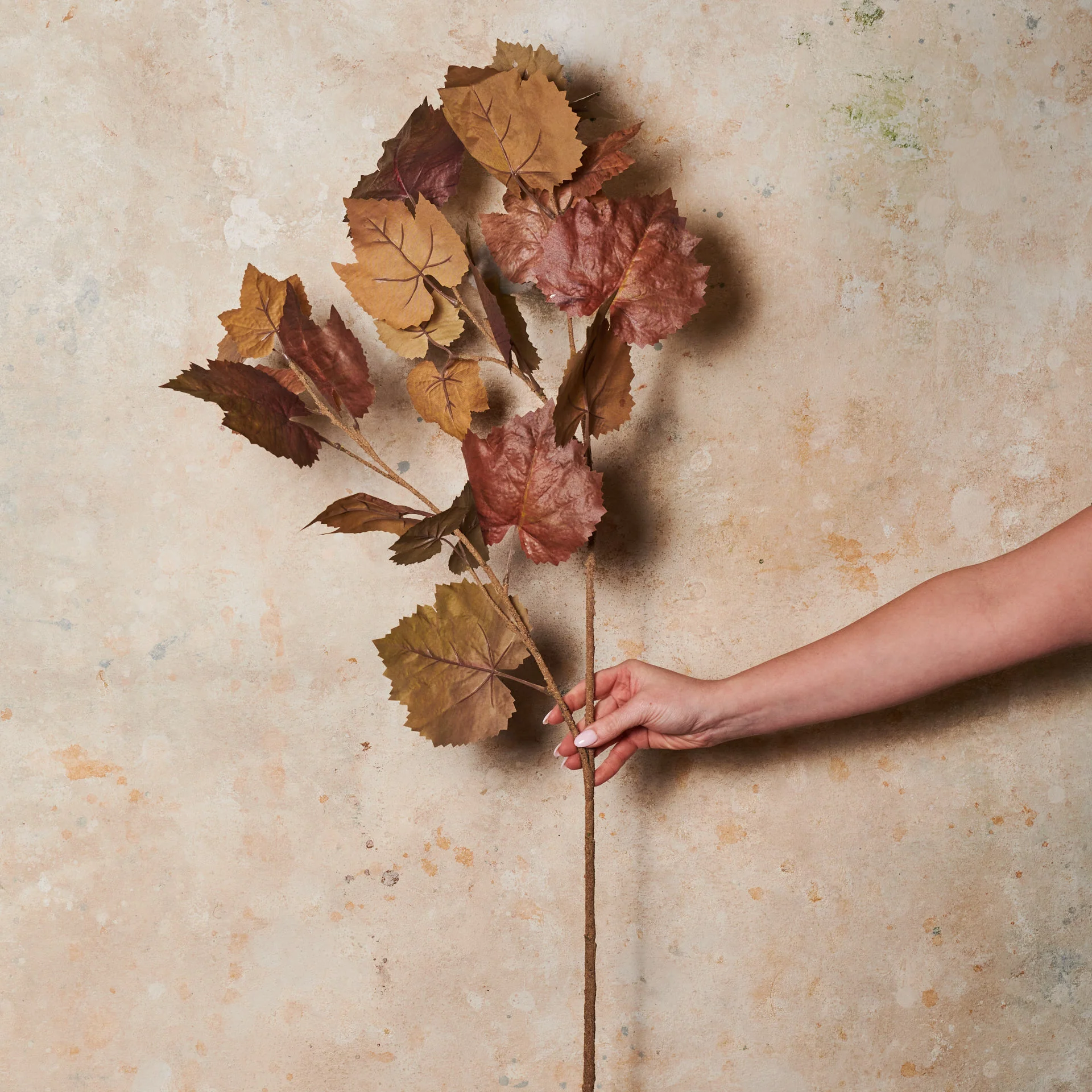Maple Leaf Spray Real Touch Flower Stem - Image 4
