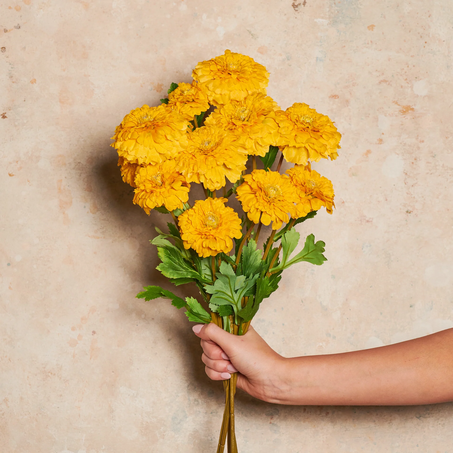 Marigold Real Touch Flower Stem - Image 4