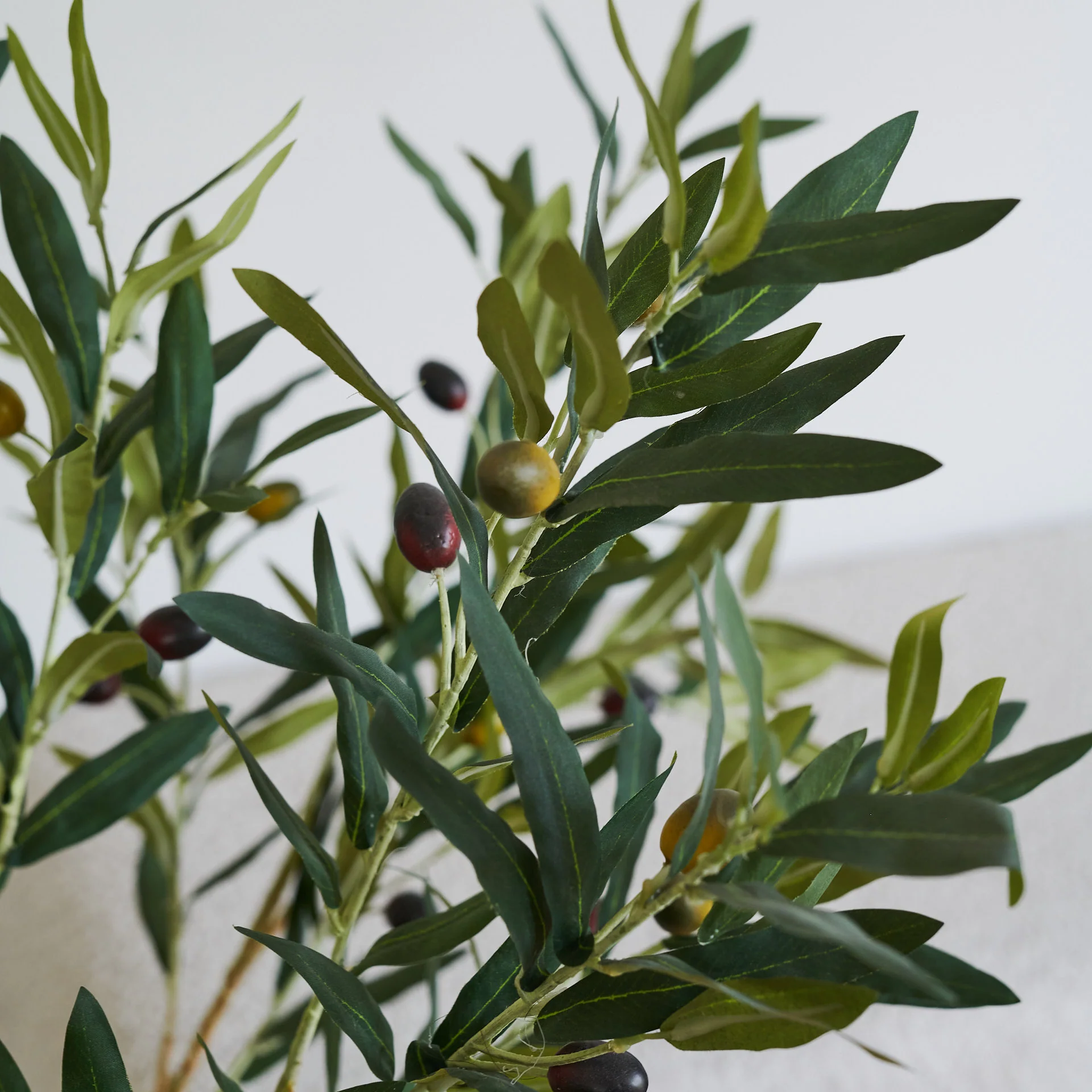 Everly Real Touch Olive Tree with Wood Pot - Image 5