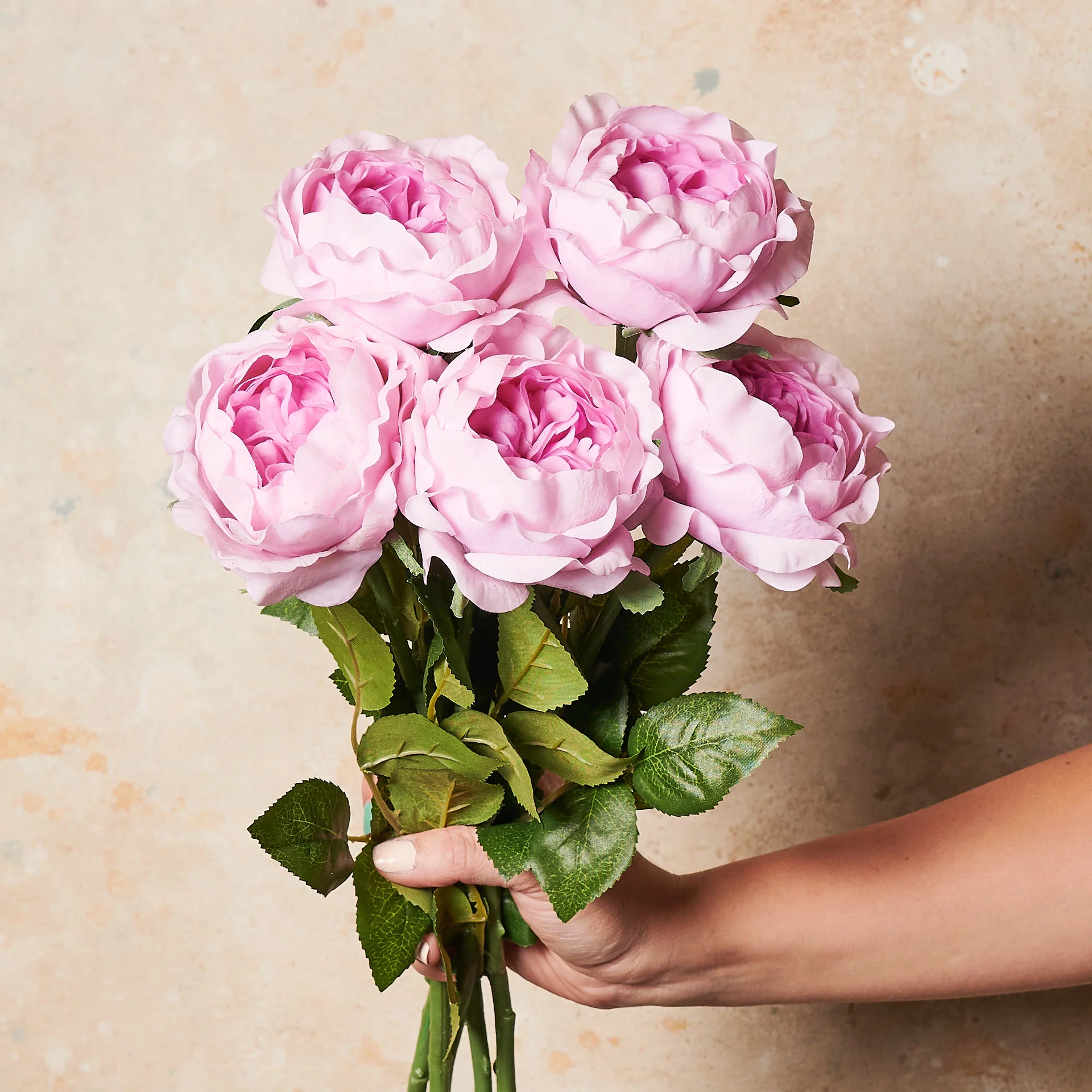 Peony Rose Real Touch Flower Stem - Image 4
