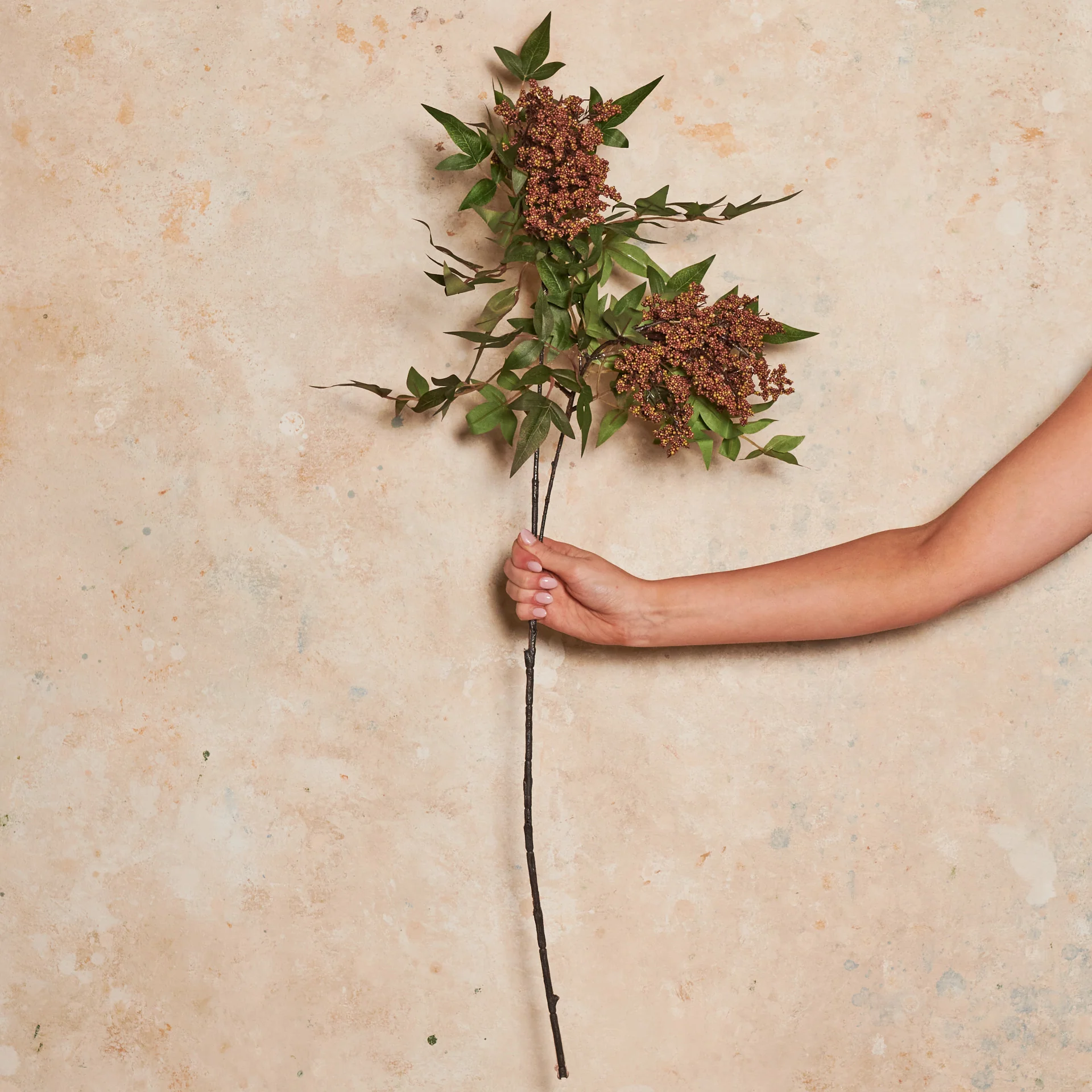 Pepperberry Cluster Real Touch Flower Stem - Image 11