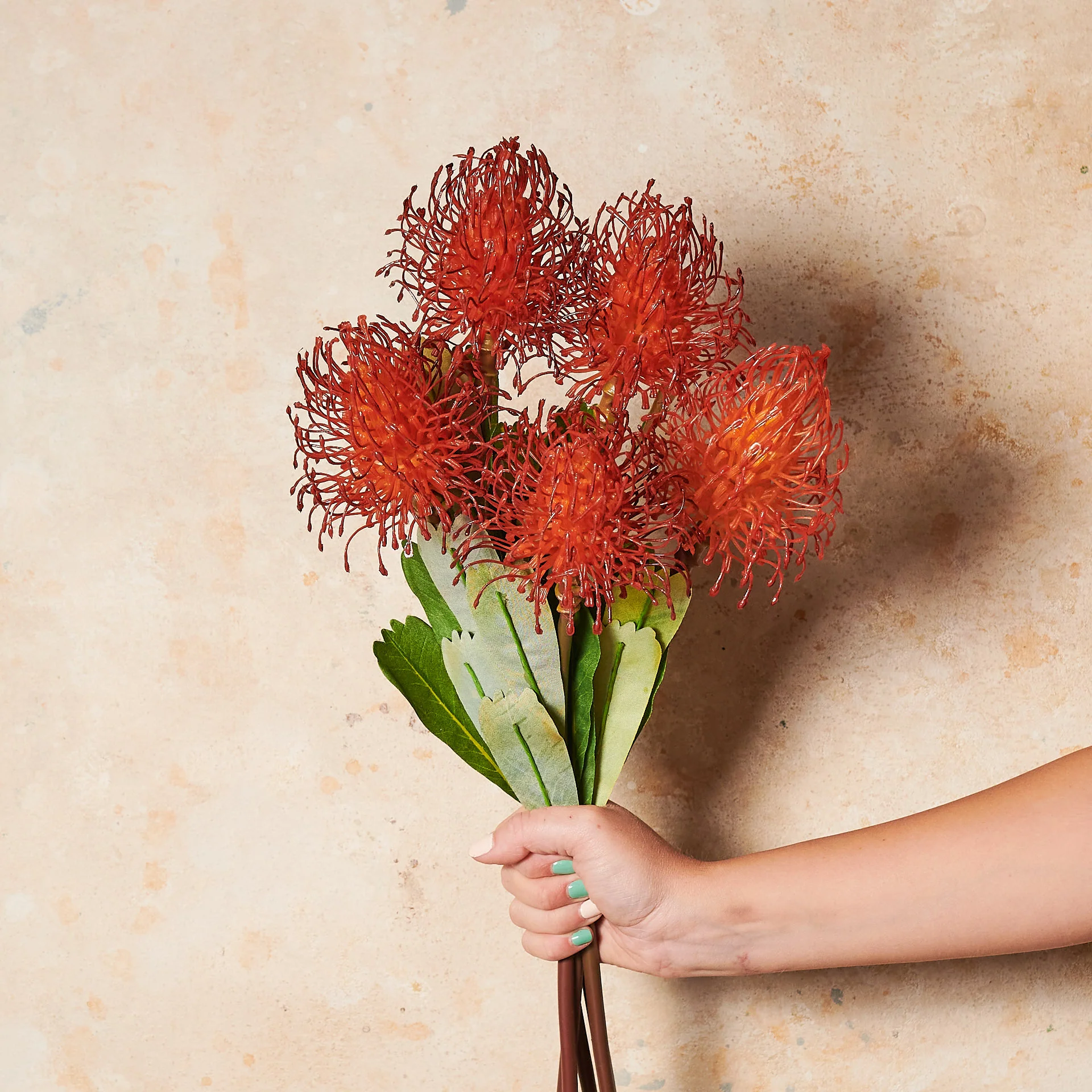 Protea Leucospermum Pin Cushion Real Touch Flower Stem - Image 4