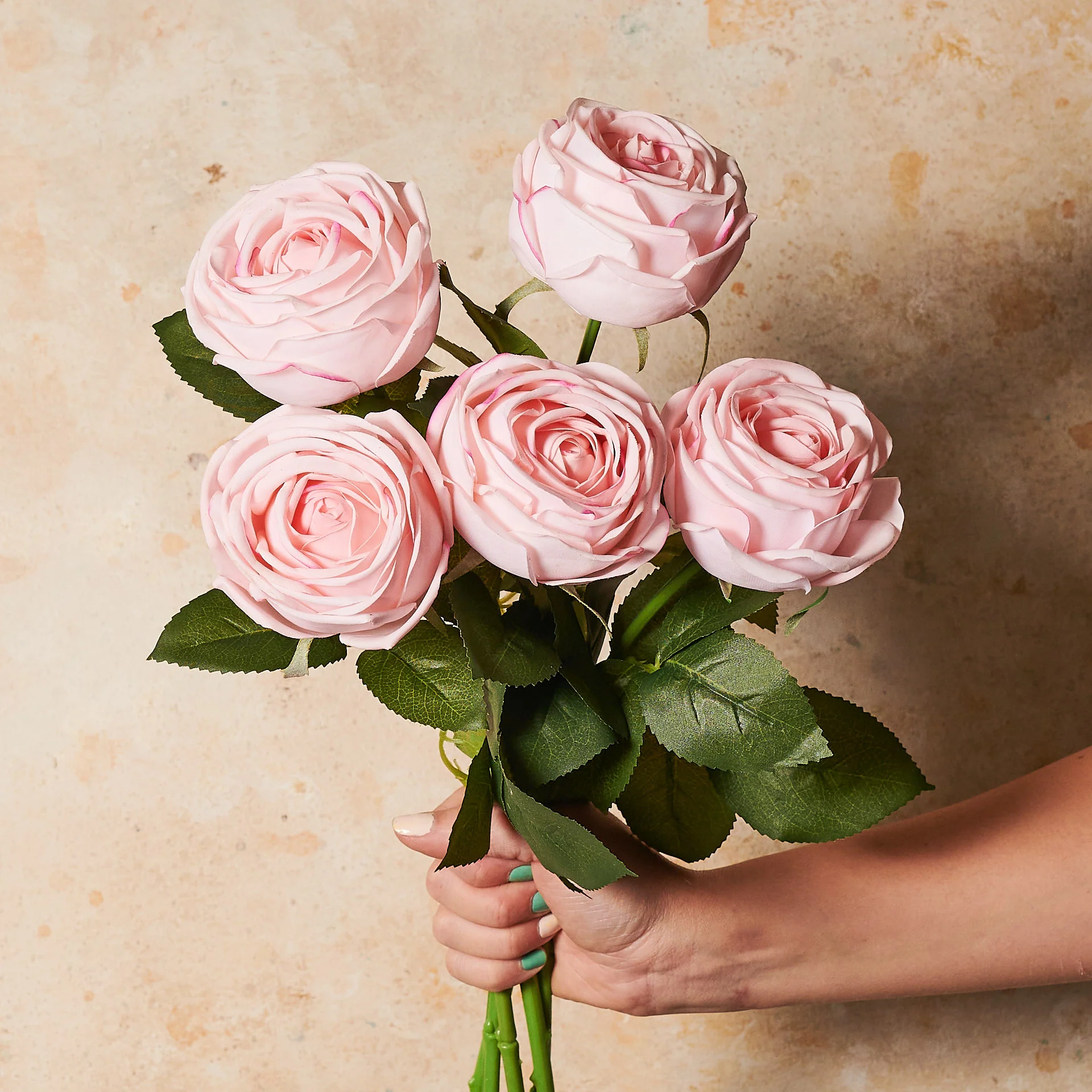Rose Medium Bloom Real Touch Flower Stem - Image 2