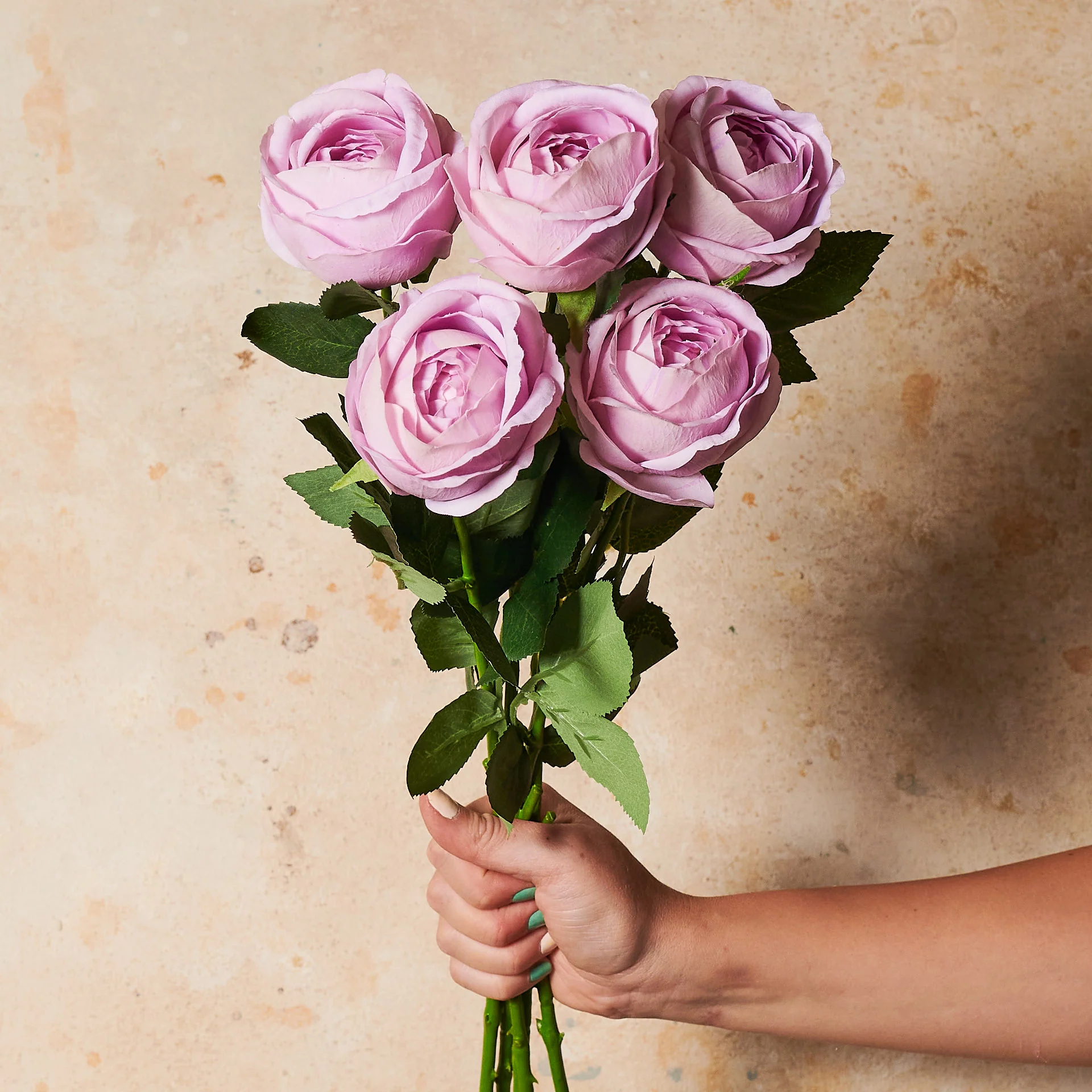 Rose Medium Bloom Real Touch Flower Stem - Image 3