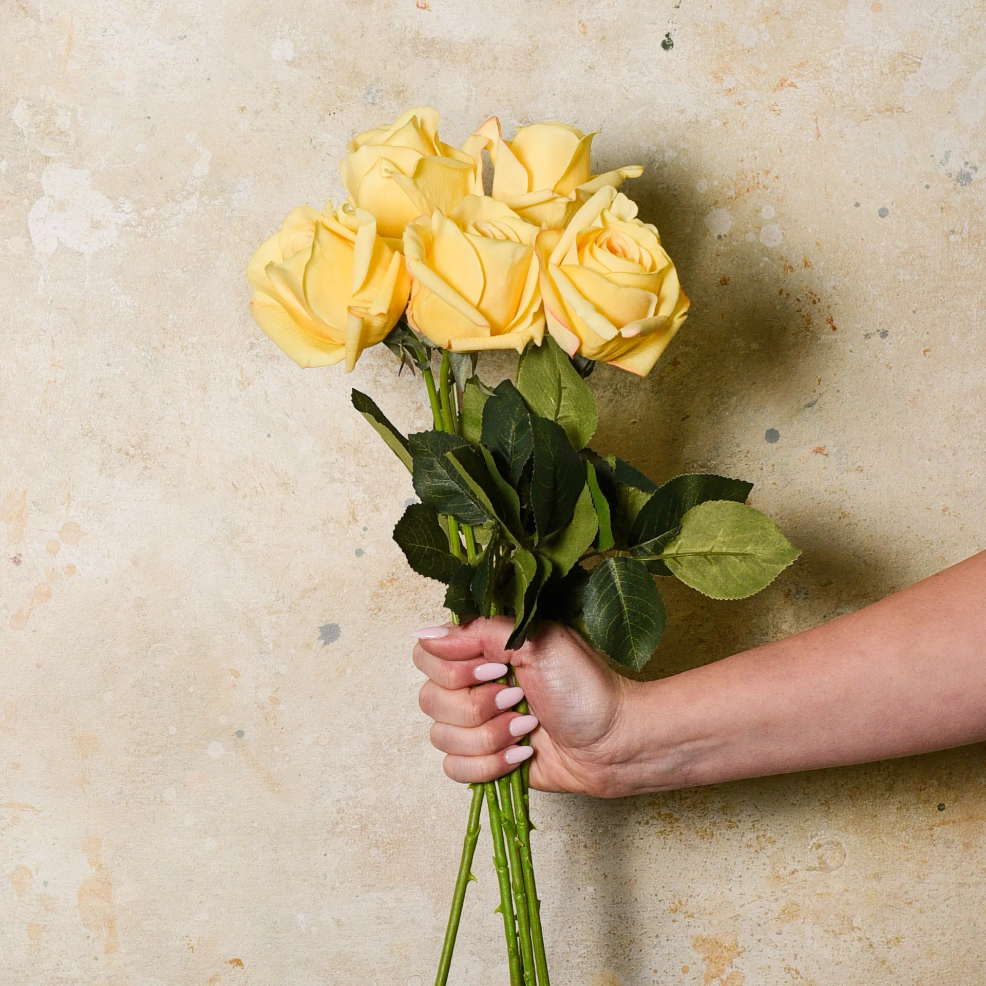 Rose Yvie Real Touch Flower Stem - Image 7