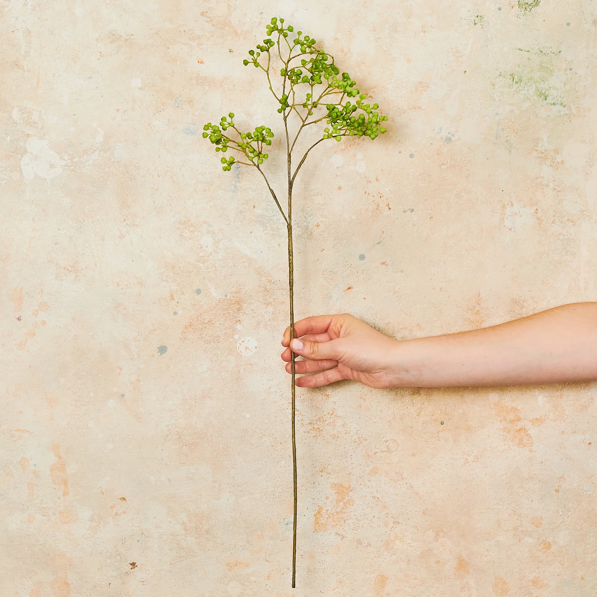 Seeding Berry Green Real Touch Flower Stem - Image 2