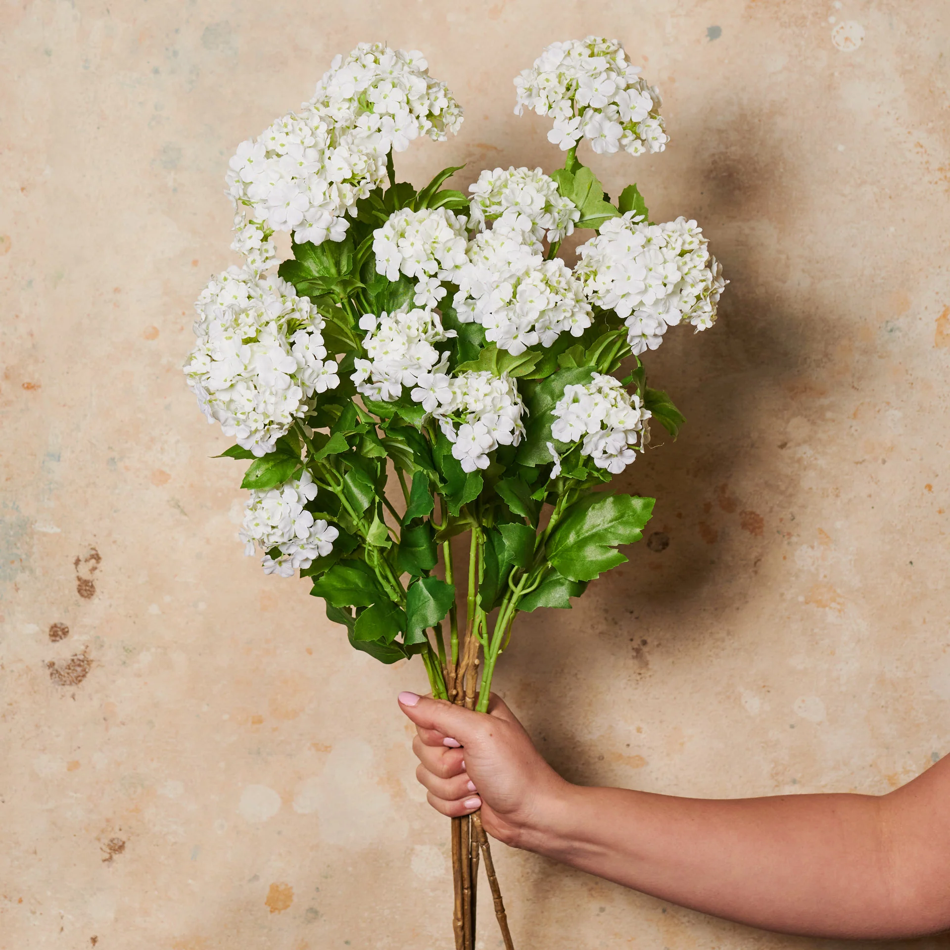 Snowball Spray Real Touch Flower Stem - Image 4